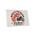 thumbnail image 1 of Pingo World 0725QR2OOLG "Built To Ride Motorcycle" Gallery Wrapped Canvas Wall Art, 30" x 20", Variable, 1 of 4