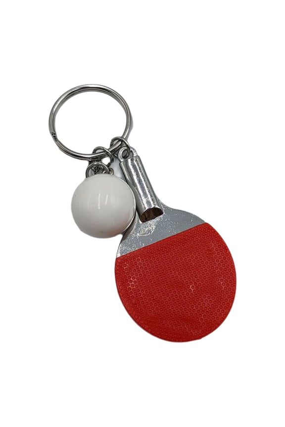 Pingpong Keyrings Bag Pendant for Sport Lover Parties Favor Table Tennis Keychain Hanging Car Keyring Sport Chain