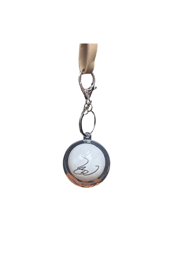 Pingpong Sphere Keychain Backpack Charm Handbag Ornament, Car Keyring Decor for Table Tennis