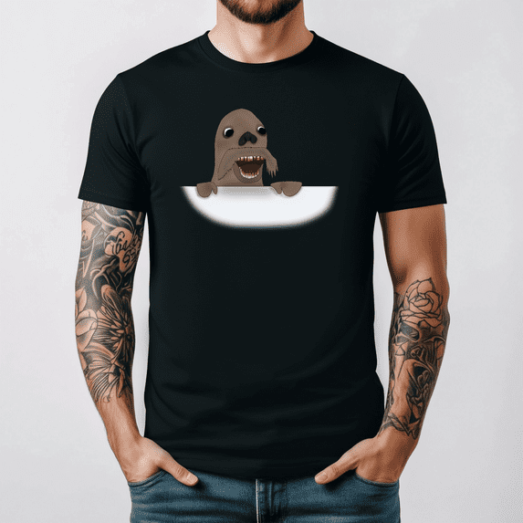 Pingu Walrus Terror Funny Retro 90s Cartoon Graphic Tee Shirt V19302,Unisex S- 5XL