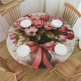 Pingxixi A Bunch of Carnations Round Tablecloth, Coffee Table Cloth