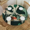Pingxixi Indoor Potted Green Plants Round Tablecloth, Coffee Table