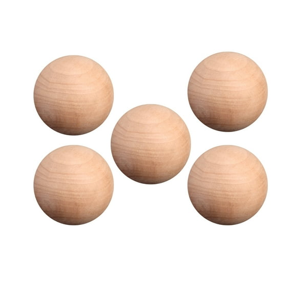 Pingxizhi 20pcs 2.5cm Diameter Wooden Balls DIY Round Balls Unpainted Craft Supplies