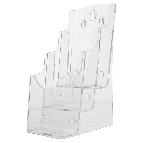 Pingxizhi Transparent Lottery Rack Wall-mounted File Holder Office File Manager Pamphlets Stand