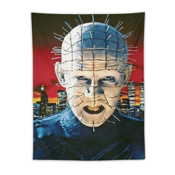 Pinhead Hellraiser Tapestry Bedroom Indie Vertical Tapestry Wall Hanging for Living Room Dorm 4 Sizes to Meet A Variety of Bedroom Decorating Needs Home New Favorites 60"x90"
