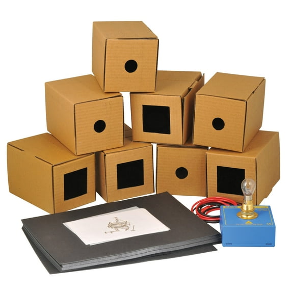 Pinhole Camera Demonstration Kit, 8 Boxes - Show the Principles of a Pinhole Camera - Eisco Labs