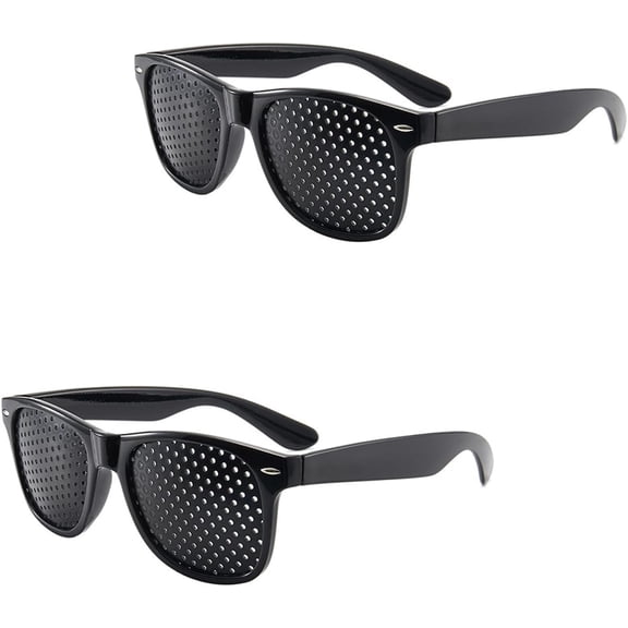 Pinhole Glasses  Lightweight Comfortable Frame for Daily Use and Relaxation, 2PCS