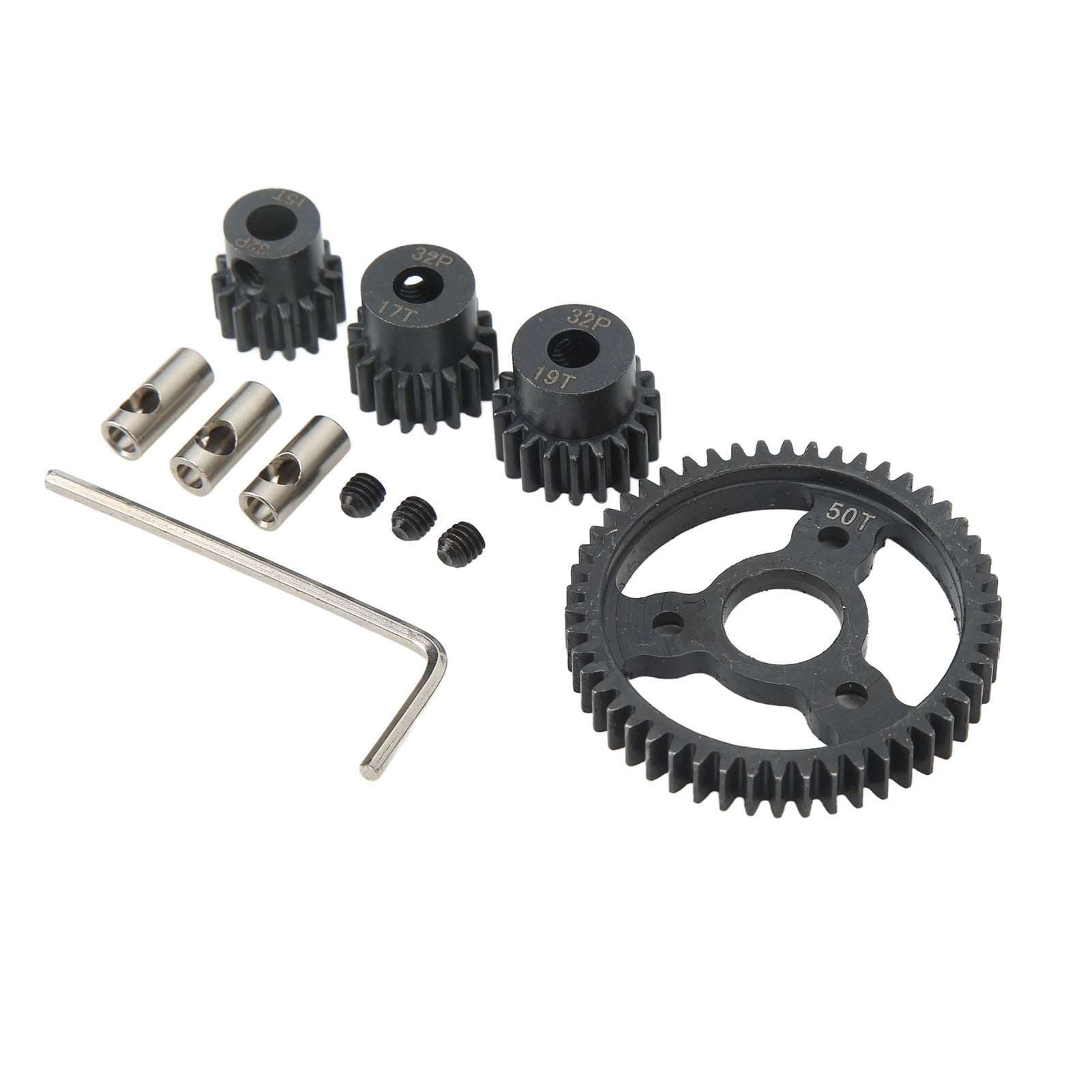 Pinion Spur Gear Set 50T 15T 17T 19T Steel Rustproof for Traxxas Slash