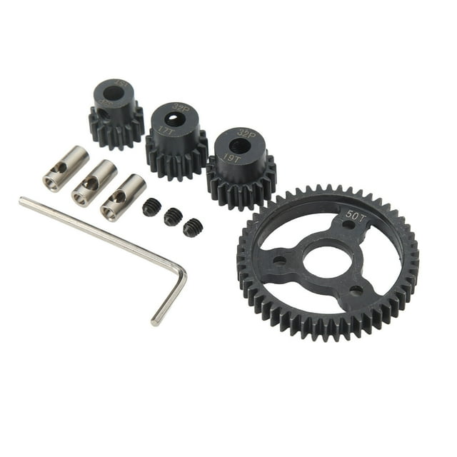 Pinion Spur Gear Set 50T 15T 17T 19T Steel Rustproof for Traxxas Slash