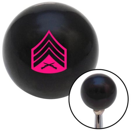 Pink 04 Sergeant Black Shift Knob with M16 x 1.5 Insert Shifter Auto Manual Custom Brody