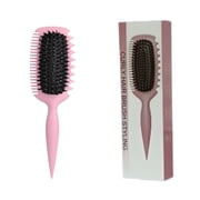 Pink 1 PCS xiangwenlan Curly Hair Brush, Curl Defining Brush, Vented Hair Brush for Shaping, Detanging and Defining Curls For Women and Men Less Pulling