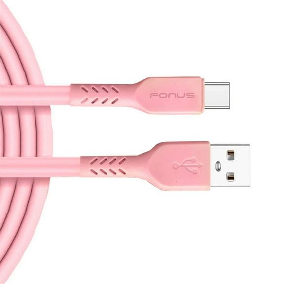 Pink 10ft Long USB-C Cable Compatible With Amazon Fire HD 10 (9th Gen 2019) - Charger Cord Power Wire Type-C Fast Charge Sync