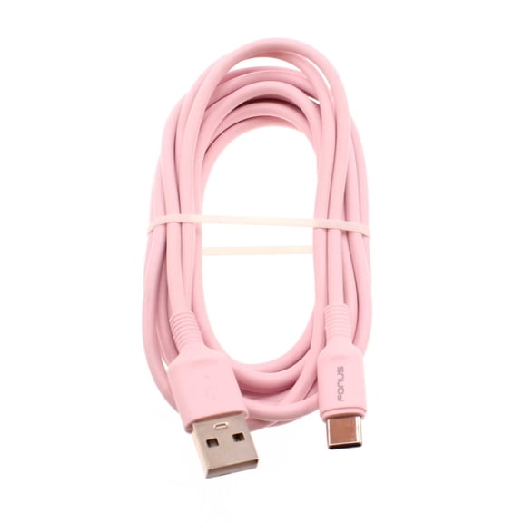 Pink 10ft Long USB-C Cable for Samsung Galaxy S23/Ultra/Plus Phone - Charger Cord Power Wire Type-C Fast Charge Sync B5R Compatible With Galaxy S23/Ultra/Plus Model