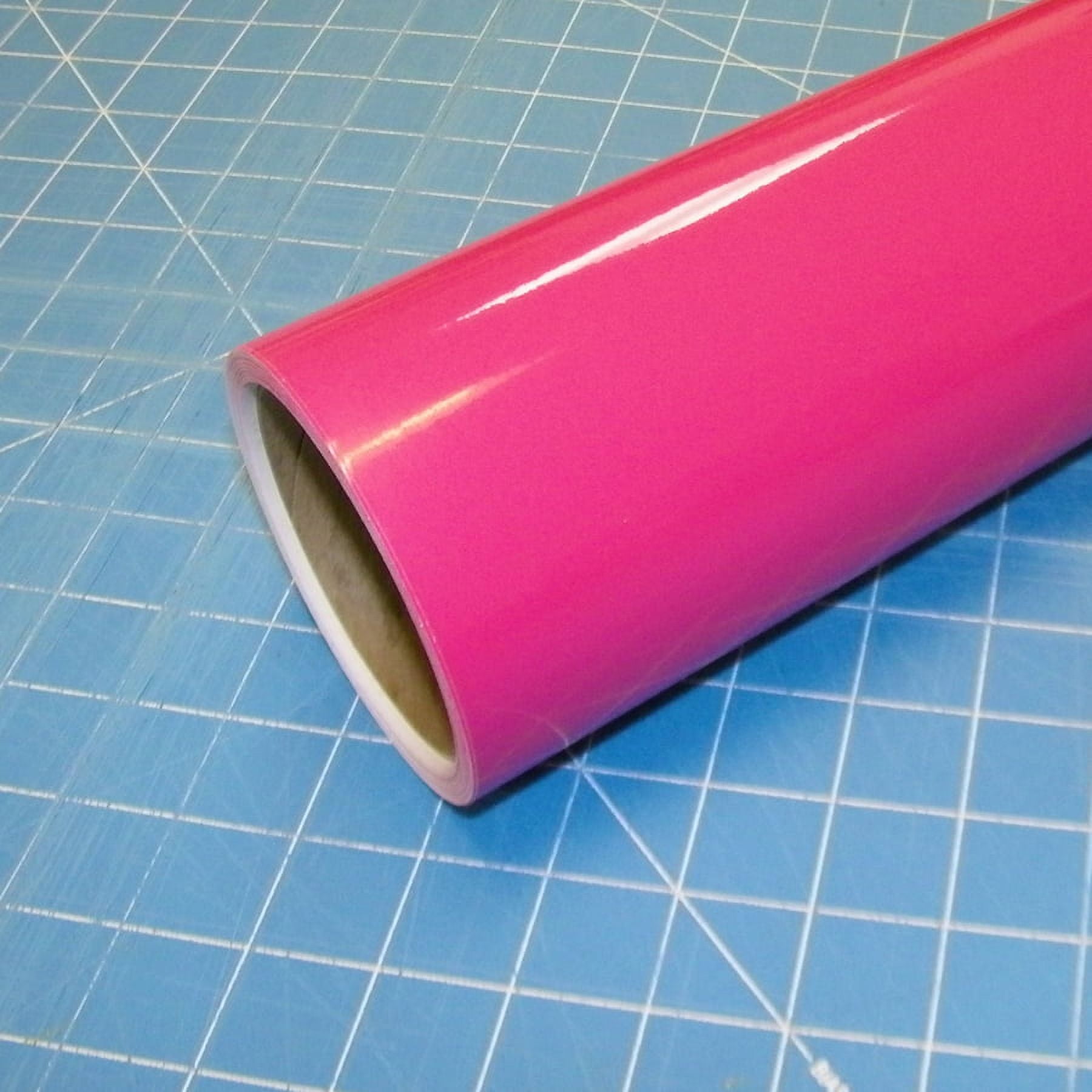 Pink 12" x 10 Ft Roll of Glossy Oracal 651 Vinyl for Craft Cutters and