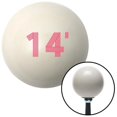thumbnail image 1 of Pink 14 Year Retro Series Ivory Shift Knob with M16 x 1.5 Insert Shifter Auto Brody, 1 of 1