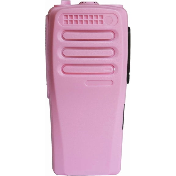 Pink 16 Channel Replacement Housing Case Compatible with CP200D with Buttons Channel PTT Button