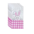 thumbnail image 1 of Pink 16Pc Bunny Themed Paper Napkins, Thick Absorbent Disposable Party Napkins With Festive Print For Birthday Celebrations, Table Setting And Family Gatherings, 1 of 7
