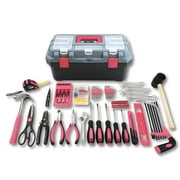 Apollo Tools Pink 170 Piece Household Tool Kit with New and Improved Tool Box - DT7103P