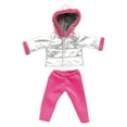 thumbnail image 1 of Pink 18 Inch Doll Clothes Set Jacket And Pants For 40 Cm Dolls Christmas Outfit Costume Accessory, 1 of 6
