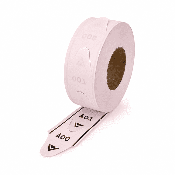 Pink 2-Digit T80 Take A Number Ticket Roll, 2000 Tickets For Ticket Dispensers