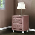 thumbnail image 1 of Pink 2-Drawer Nightstand, 1 of 6