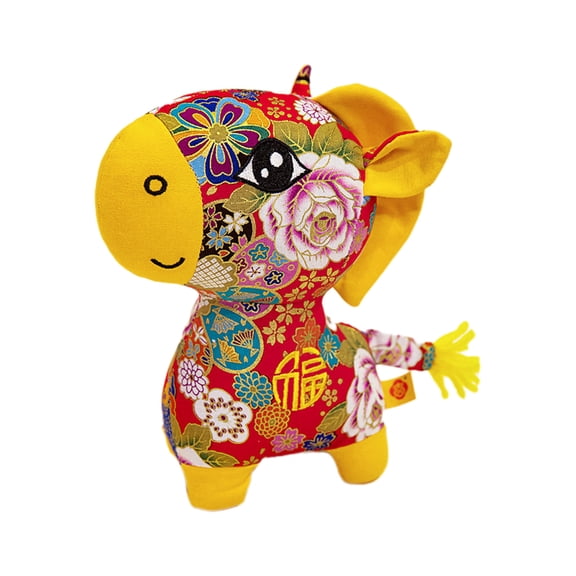 Pink 2026 Year Of Horse Plush Toy Lucky Mascot Stuffed Animal Chinese Zodiac Doll For Good Fortune Celebration Gift Pink 5.1 Inch