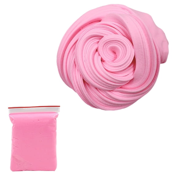 Pink 20G Solid Color Butter Clay Pink Stretchy Diy Sensory Putty Fluffy Texture Non Hardening For Creative Handicrafts