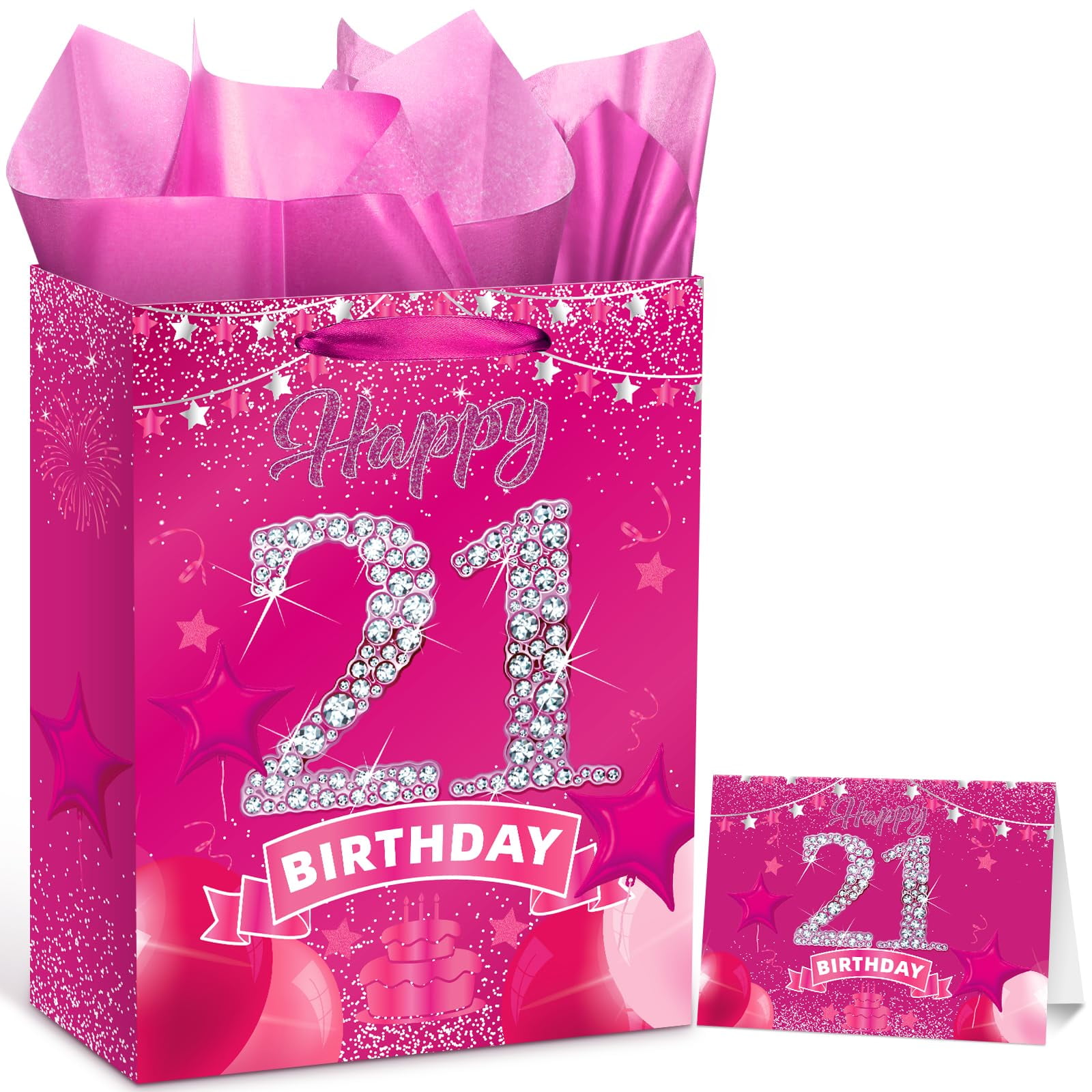 Camo Hunting 1st Birthday Gift Bag Set – Includes Bag, Card & Tissue, “The Big One” Theme