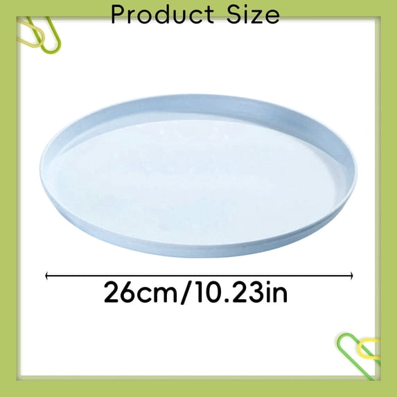 Pink 26Cm Plastic Serving Tray, Stackable Rectangular Fast Food Tray For Kitchen Dining Party