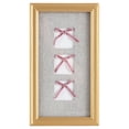 thumbnail image 1 of Home Decor Collection, Decorative Pink 3 Bow Framed Picture Wall Art, 1 of 9