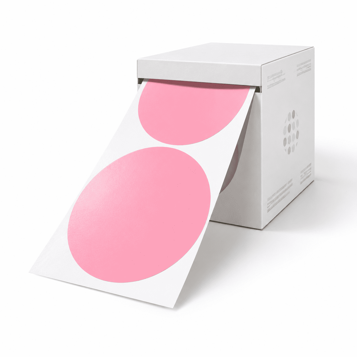 Pink 3 Inch Round Permanent Color-code Dot Sticker Label, 1 Roll-500PCS ...