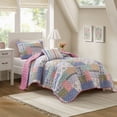 thumbnail image 1 of Pink 3-Piece Twin/Twin XL Quilt Set – Reversible Bedding Set for Twin & Twin XL Beds Includes Quilt and Two Shams, 1 of 8