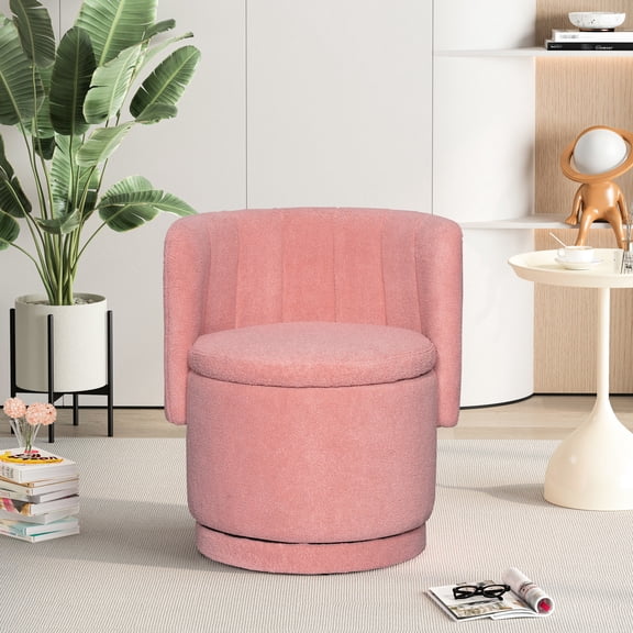 Pink 360 Degree Chair with Storage Compartment / Comfort and Organization in Home