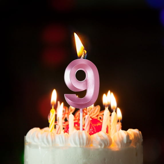 Pink 3D Number Birthday Candle