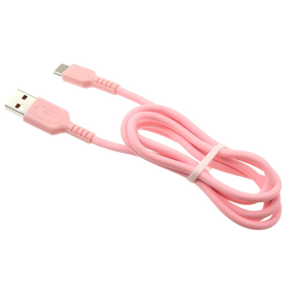 Pink 3ft USB-C Cable for Cricket Debut S3, Icon 6 - Charger Cord Power Wire Type-C Fast Charge for Cricket Debut S3, Icon 6