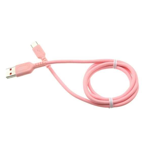 Pink 3ft USB-C Cable for HMD Vibe/Skyline - Charger Cord Power Wire Type-C Fast Charge for HMD Vibe/Skyline