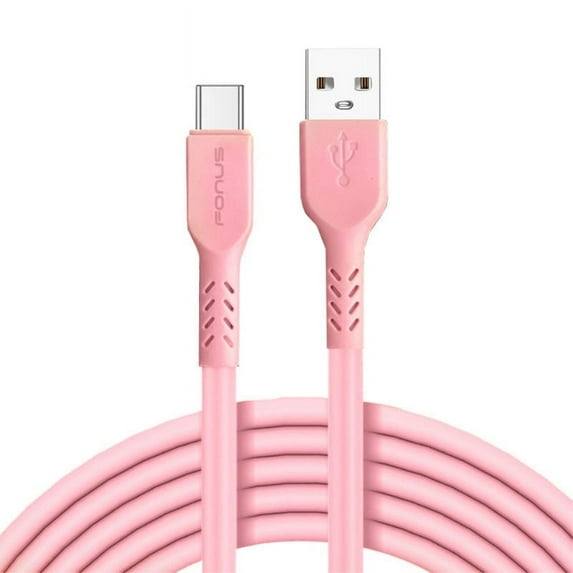 Pink 3ft USB-C Cable for Samsung Galaxy Z Flip5/Flip4/Flip 3 5G - Charger Cord Power Wire Type-C Fast Charge Sync for Galaxy Z Flip5/Flip4/Flip 3 5G