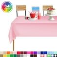 thumbnail image 1 of Pink 6 Pack Standard Disposable Plastic Party Tablecloth 54 Inch. x 108 Inch. Rectangle Table Cover By Zimpleware, 1 of 6