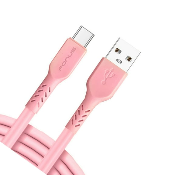 Pink 6ft USB-C Cable for Cricket Debut Flex / Boost Mobile Summit Flip Charger Cord Power Wire Type-C Fast Charge for Cricket Debut Flex / Boost Mobile Summit Flip