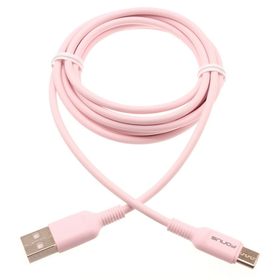 Pink 6ft USB-C Cable for Galaxy S21/Ultra/Plus Phones - Charger Cord Power Wire Type-C Fast Charge Sync High Speed Compatible With Samsung Galaxy S21/Ultra/Plus