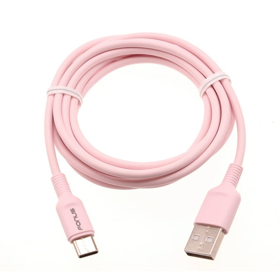 Pink 6ft USB-C Cable for Google Pixel 7/Pro/6a/6/Pro Phones - Charger Cord Power Wire Type-C Fast Charge Sync  Compatible With Pixel 7/Pro/6a/6/Pro Models