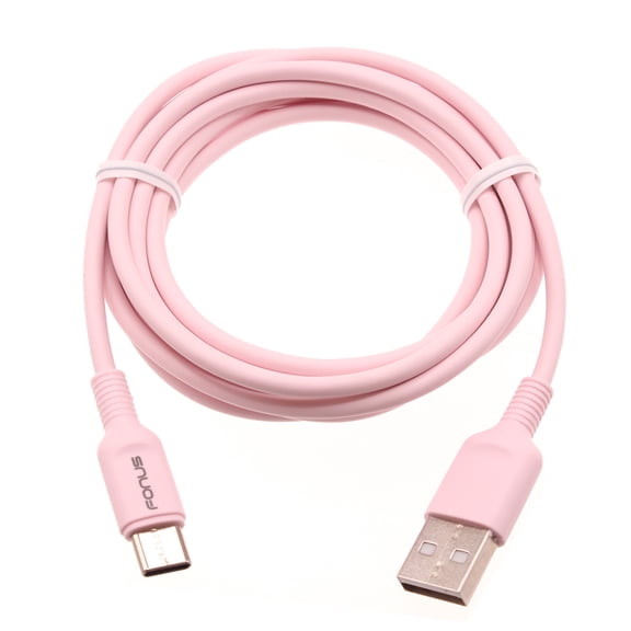 Pink 6ft USB-C Cable for HMD Barbie - Charger Cord Power Wire Type-C Fast Charge for HMD Barbie