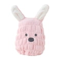 thumbnail image 1 of Pink 7.87×9.84 Incheaster Bunny Kids Hair Drying Cap Soft Thick Absorbent Quick Dry Shower Cap For Children Bathroom Bathing And Home Daily Use, 1 of 7