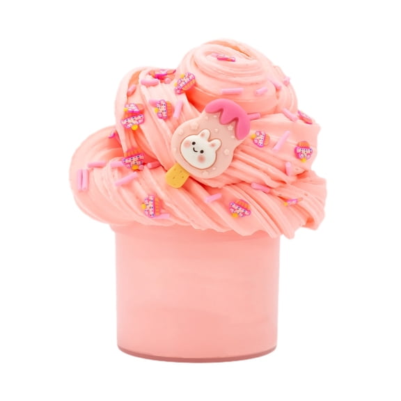 Pink 70Ml Pink Furry Cloud Butter Slime Clay Toy Diy Noodle Stretchy Slime For Creative Craft