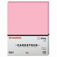 thumbnail image 1 of Pink 8.5 x 11" Pastel Color Cardstock Paper - for Cards and Stationery Printing | Medium to Light Weight Card Stock 67 LB Vellum Bristol | 100 Sheets, 1 of 4