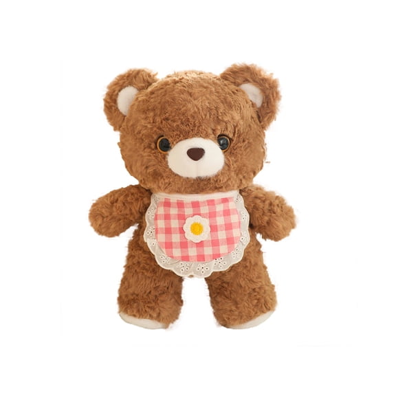 Pink 9.8 Inch Pink Scarf Bear Plush Stuffed Animal Toy For Children Soft Cute Teddy Doll For Sleep