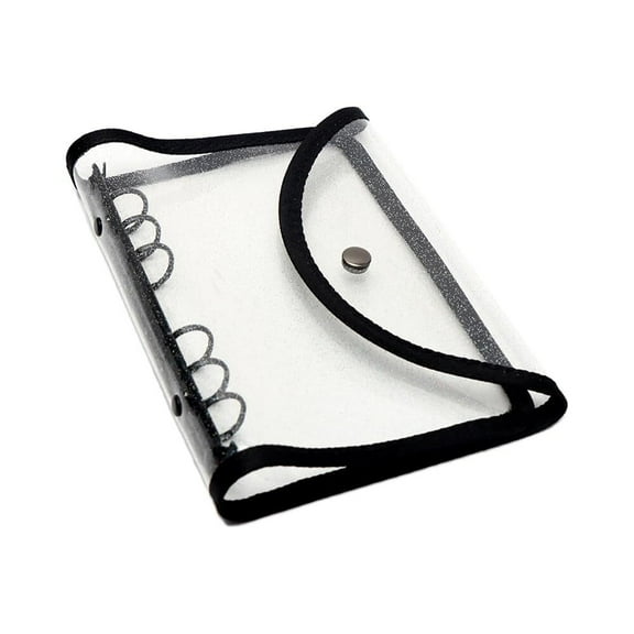 Pink A6 Binder Zipper Cash Envelope Wallet 6 Ring Lace Zip Budget Binders Cover for Journaling Planner (Zipper Pink A6 Binder)