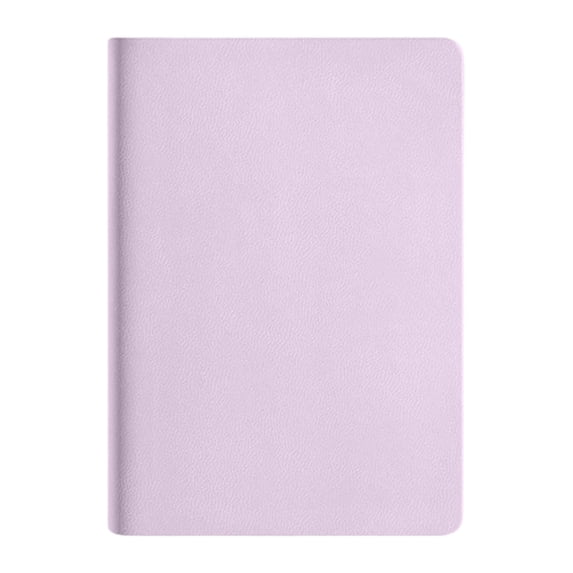 Pink A7 Notebook with Pen Case, Leather Thickened Softcover Sewn Journal for Daily Use