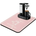 thumbnail image 1 of Pink Absorbent Coffee Bar Mat - Waterproof Kitchen Protector - Maker Counter Decor Drying Mat 18x24inch, 1 of 6