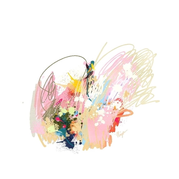 Pink Abstract Poster Print by Niya Christine